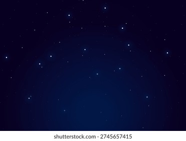 A serene starry night sky filled with shining stars, evoking wonder and calm.
