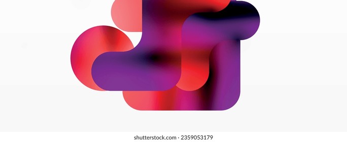 Serene Symmetry. Minimalist Lines and Circles Merge in a Tranquil Dance of Gradients, Shaping an Enchanting Abstract Backdrop of Elegance