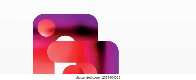 Serene Symmetry. Minimalist Lines and Circles Merge in a Tranquil Dance of Gradients, Shaping an Enchanting Abstract Backdrop of Elegance