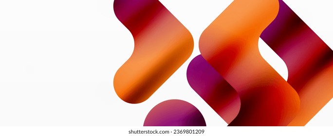 Serene Symmetry. Minimalist Lines and Circles Merge in a Tranquil Dance of Gradients, Shaping an Enchanting Abstract Backdrop of Elegance