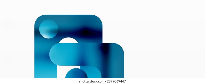 Serene Symmetry. Minimalist Lines and Circles Merge in a Tranquil Dance of Gradients, Shaping an Enchanting Abstract Backdrop of Elegance