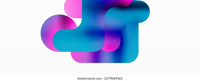 Serene Symmetry. Minimalist Lines and Circles Merge in a Tranquil Dance of Gradients, Shaping an Enchanting Abstract Backdrop of Elegance