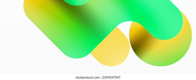 Serene Symmetry. Minimalist Lines and Circles Merge in a Tranquil Dance of Gradients, Shaping an Enchanting Abstract Backdrop of Elegance