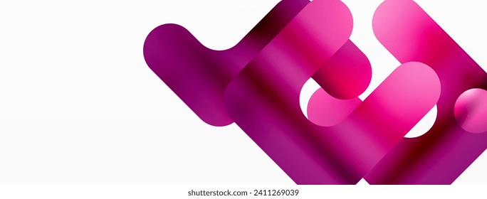 Serene Symmetry. Minimalist Lines and Circles Merge in a Tranquil Dance of Gradients, Shaping an Enchanting Abstract Backdrop of Elegance
