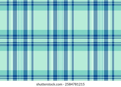 Serene teal and blue plaid pattern. Perfect for textile design, fashion, or website backgrounds.  This calming, geometric image evokes feelings of tranquility and order.