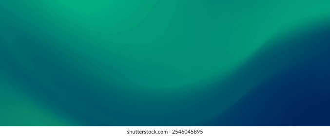 Serene and tranquil abstract banner with a soft teal green gradient.