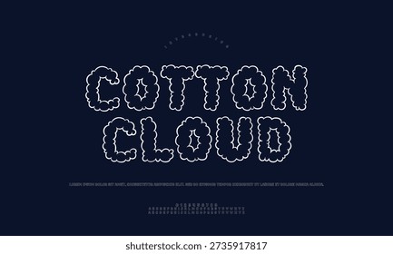 A serene vector illustration of soft, fluffy white clouds drifting in a light blue sky, offering an airy and peaceful atmosphere.
