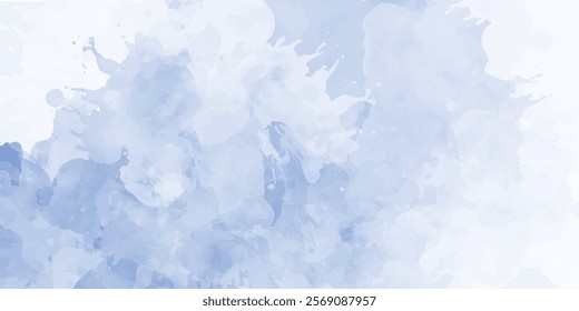 A serene watercolor background blending shades of blue and purple, perfect for artistic projects and creative designs watercolor blue purple abstract background.