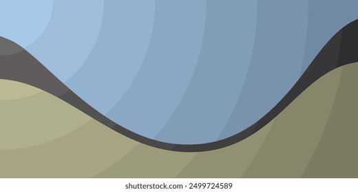 Serene Waveforms Texture: An Abstract Blend of Blue, Green, and Black - Background Design, Multi Purpose Creative Template in Editable Vector Format