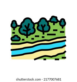 serengeti national park color icon vector. serengeti national park sign. isolated symbol illustration