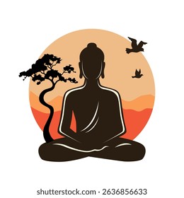 Serenity illustrated—Buddha in abstract form.