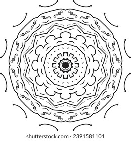 Serenity Circles, Intricate Mandala Art