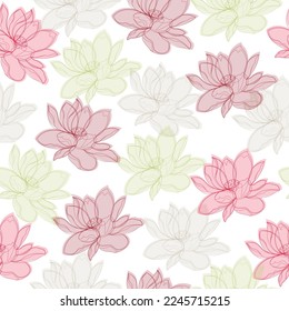  Serenity and rose quartz pattern.Modern 2016 colors pattern Hand painted illustration vintage inspired