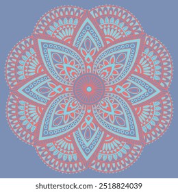 Serenity round adult mandala coloring book page for kip book interior