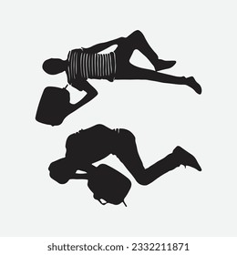 Serenity in Silence, Captivating Silhouettes of a Teenage Boy Sleeping in Peaceful Slumber