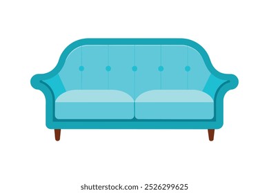  Serenity sofa vector art illustration.