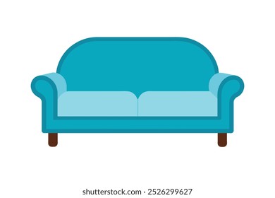  Serenity sofa vector art illustration.