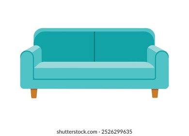  Serenity sofa vector art illustration.