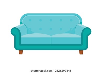  Serenity sofa vector art illustration.