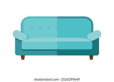  Serenity sofa vector art illustration.