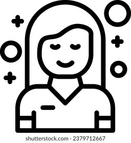Serenity Vector Line Icon Design