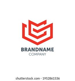 Sergeant logo design with geometry