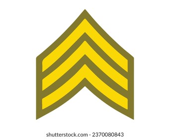 Sergeant rank vector art white background