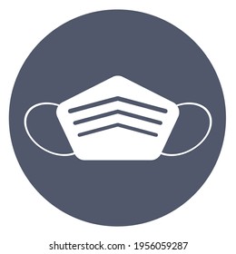 Sergery mask icon for coronavirus protection