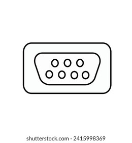 Serial icon isolated on white background. Vector illustration.