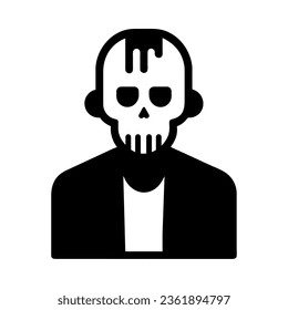 serial killer character halloween silhouette style icon