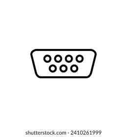 Serielle Vektorgrafik-Icon-Illustration.