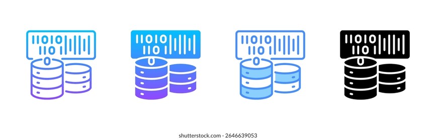 Conjunto de Ícones de Vários Estilos de Serialização
