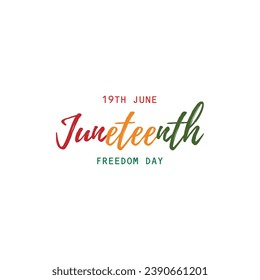 Serie of illustration juneteeth celebrate day