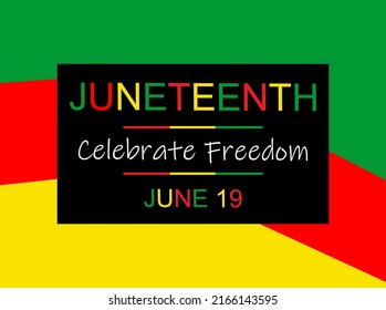 serie of juneteenth celebration freedom