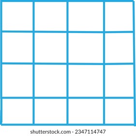 Series of abstract seamless patterns with squares. Graph paper pattern. Vector.