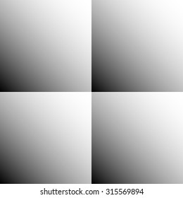 Series of abstract seamless patterns with squares. Vector.