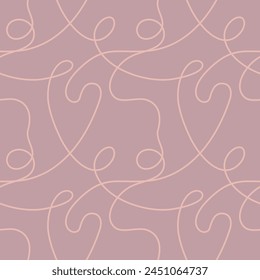 A series of abstract winding lines. Minimalist design, seamless background. Vector illustration.