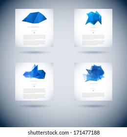 series of abstraction vector scene with triangle object pattern for design straight white star crowd colorful abstract background scene pile numeric clouds modern graceful site employment blue cloud f