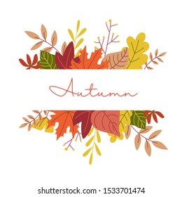 a series of autumn leaves, autumn leaves ornament vector