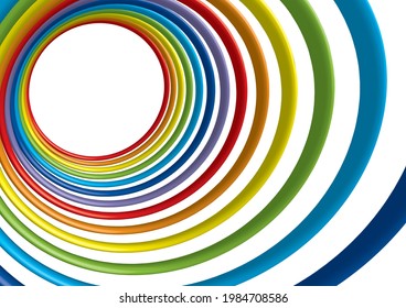 A series of colorful rings