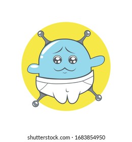 Series Cute Baby Alien with random expression