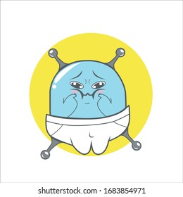 Series Cute Baby Alien with random expression