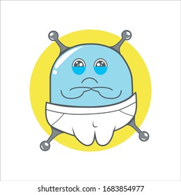 Series Cute Baby Alien with random expression