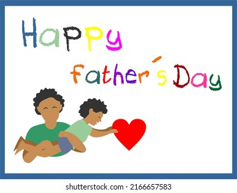 series of father´s day illustration