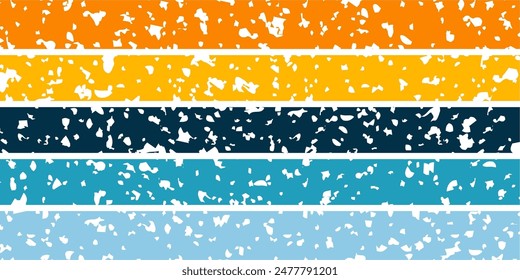una serie de líneas de diferentes colores con manchas blancas en ellos. hermoso fondo abstracto colorido