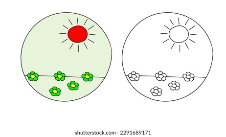 series of doodle weather cartoon line art isolated on white background for cartoon icon web graphic. vector illustration. 