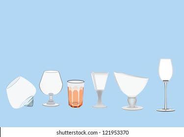 series of glasses