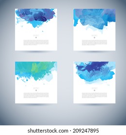 series of glowing colorful vector watercolour background handy for any project where a platter of colour makes the difference color colour water son star texture infant colorful abstraction scene edge
