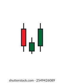  A series of green candlesticks representing a bullish market trend. Ideal for positive market analysis and trading guides.
