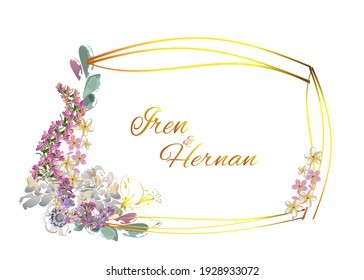 Series of greeting backgrounds with summer and spring flowers for wedding decoration, Valentine's Day, sales and other events . Floral decorations with peonies, roses and dahlias. Vector illustration.